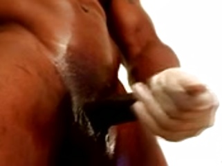 Black man Sexxx Toy jacking off